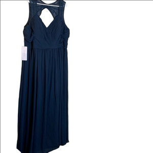 Azazie dark navy bridesmaids dress size 24